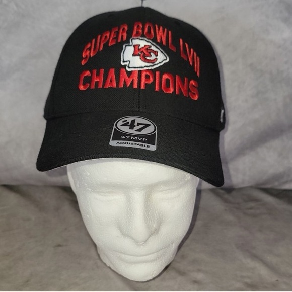 NEW ’47 Brand Kansas City Chiefs Super Bowl LIV Champions Hat – Adjustable OSFA - Picture 6 of 6